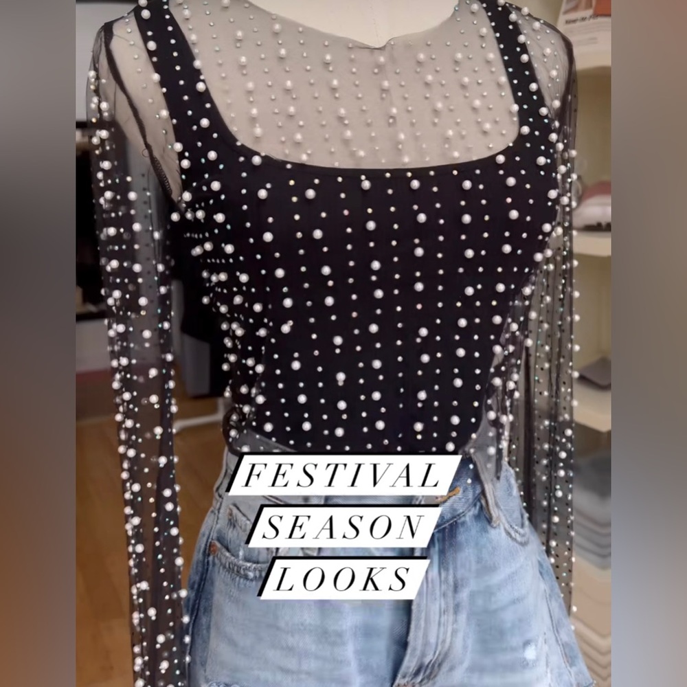 Eras Tour Sparkle Crop Top Bejeweled